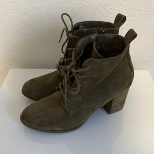 Madden Girl Forest Green Velvet Boots